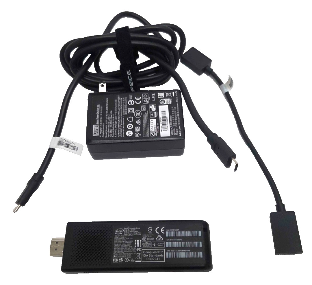 Intel Compute Stick m3-6Y30 4GB RAM 64GB eMMC No OS + Power Adapter + HDMI Cable