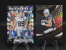 2024-25 Brock Bowers RC Lot 8x Raiders Elite Score Phoenix Rookie TE Cards