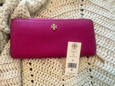 Tory Burch Emerson L-Zip Continental Prickly Pear 220 Wallet
