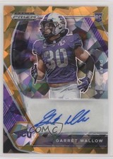 2021 Panini Prizm Draft Picks Orange Ice Garret Wallow #DPA-GWA Auto 0c2