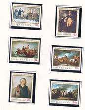 ROMANIA  ^^^^^1976  x6 used ( USA  BICENTENIAL  issues)    rum1315roma