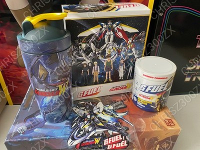 GFUEL Gundam Wing Operation Meteor Collector's Box Metal Shaker + Tub G FUEL