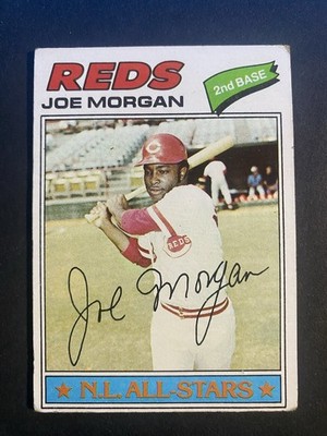 1977 Topps Baseball Joe Morgan Cincinnati Reds Card #100 Hall of Famer (z)