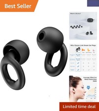 Custom Fit Silicone Ear Plugs for Ultimate Sleep Comfort - Noise Cancelling 30dB