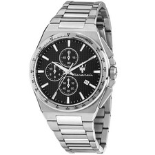 Orologio Maserati Velocità Slim Cronografo nero R8873653004 Acciaio 41mm Uomo