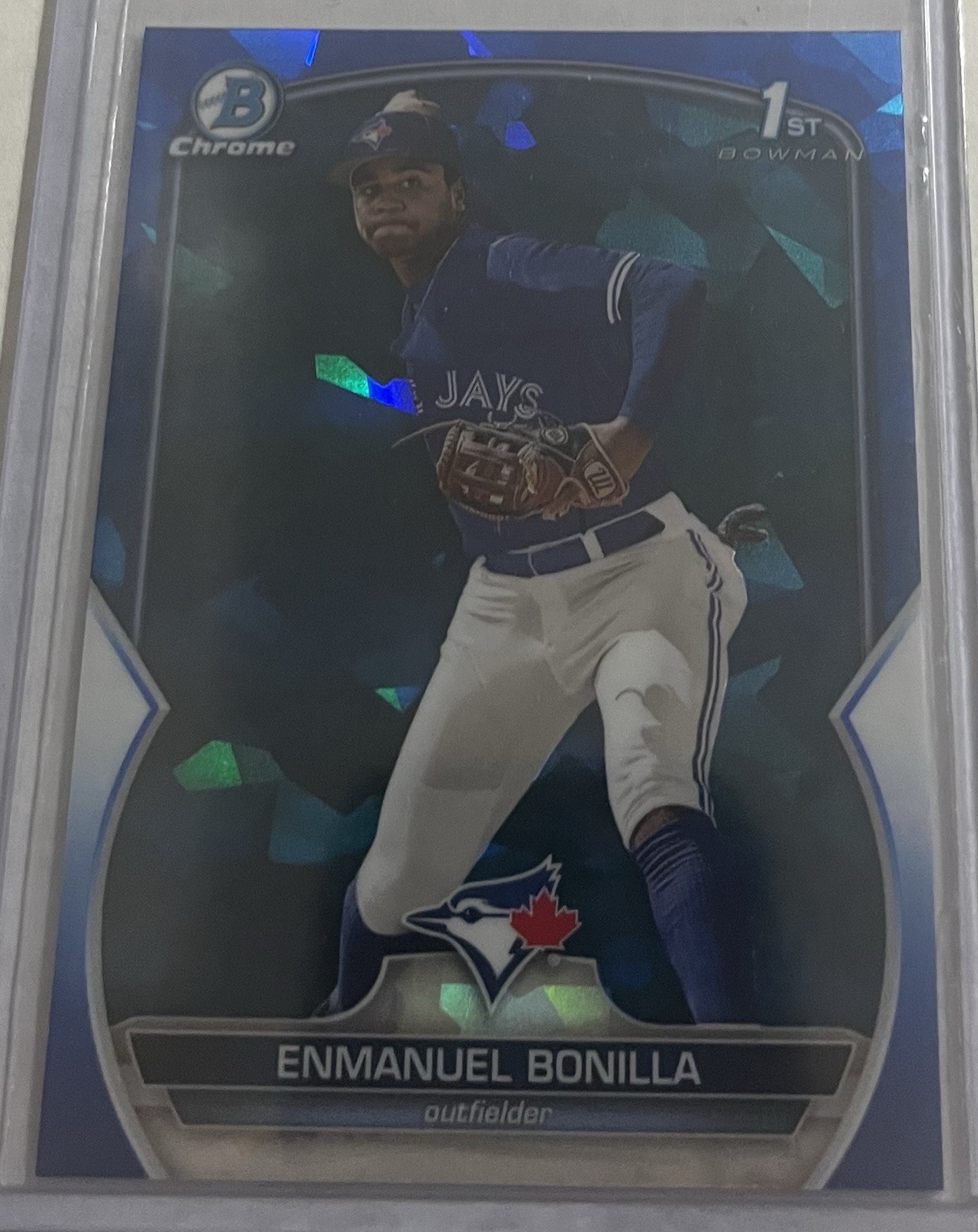 Enmanuel Bonilla 2023 Bowman Chrome Sapphire #BCP-163 1st Bowman Blue Jays