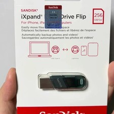 SanDisk iXpand Drive Flip 256GB - Sealed, Compatible with iPhone/iPad