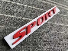 Free Shipping New Red Sport Emblem 3d Car Trunk Lid Tailgate Metal Badge Deca