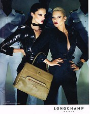 WERBUNG WERBUNG 2009 LONGCHAMP Lederwaren KATE MOSS