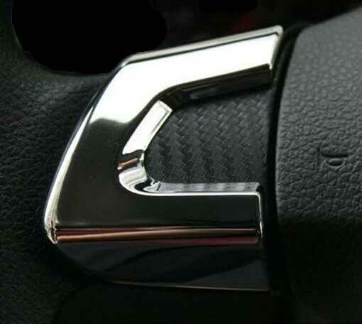 For VW Eos Tiguan Touran ALU Steering Wheel Cover Trim Clip Chrome ...