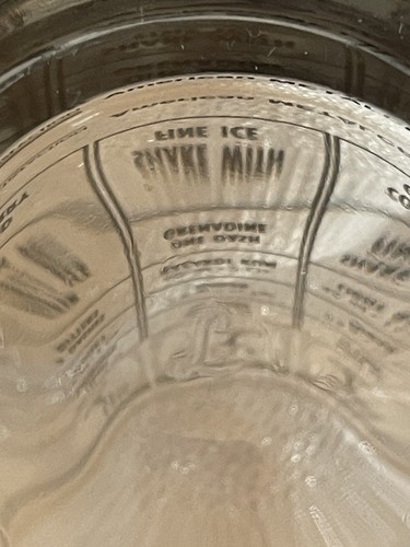 Vintage Libbey Cocktail Mixing Glass 7 Recipes & Measures Made in USA - Picture 4 of 4