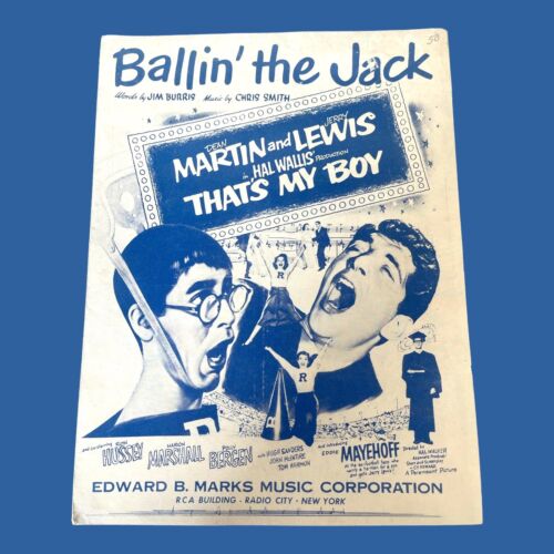 Martin und Lewis Ballin The Jack Noten Musical Komödie Burris Smith Vintage