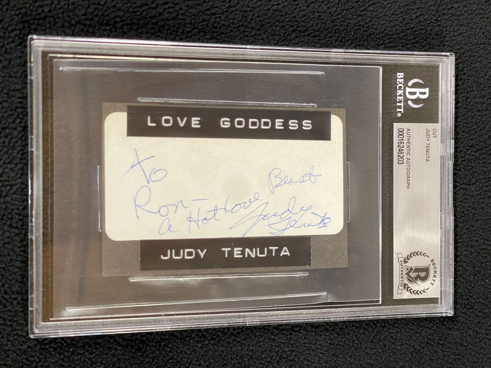 Judy Tenuta Signed Cut Autograph Beckett Certified Butch Camp