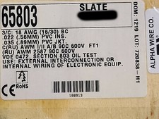 Alpha Wire 65803 18/3C XtraGuard Flex Premium Control Cable 90C/600V Gray /25ft