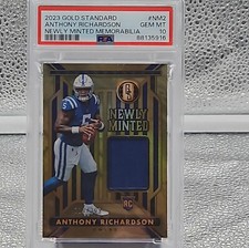 2023 GOLD STANDARD  ANTHONY RICHARDSON NEWLY MINTED MEMORABILIA 118/399 PSA 10