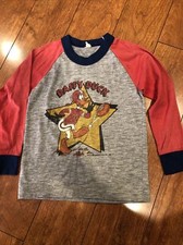 1980 Daffy Duck Warner Brothers Pajama Shirt Vintage Child Size 7. Single Stitch