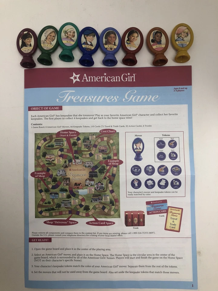 Juego American Girl Treasures Mattel American Girl Doll Juego Completo Foto 3 de 4