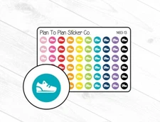 1483-13 Running Shoes Icon Planner Stickers.