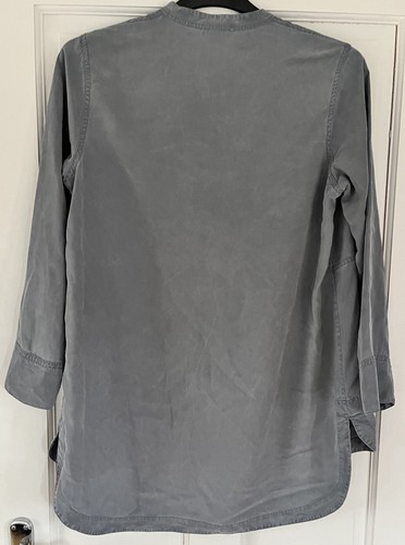 GAP Maternity Light Blue Grey 100% Soft Tencel Cotton Top - Picture 2 of 4