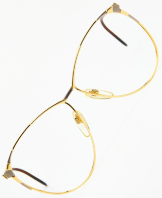 ROBERTO CAPUCCI 28/60 Gold/Grey Butterfly Frame Glasses Vintage 80s Women