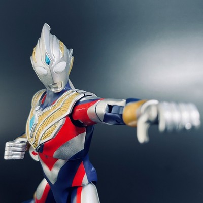Ultraman Trigger Multi Type. Sound Action Figure. BANDAI. 7inches