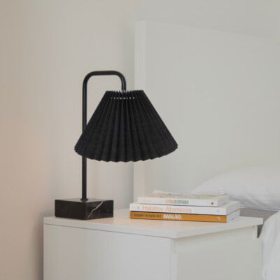 2 PCS Fabric Lampshade Pleated Pendant Shades for Table