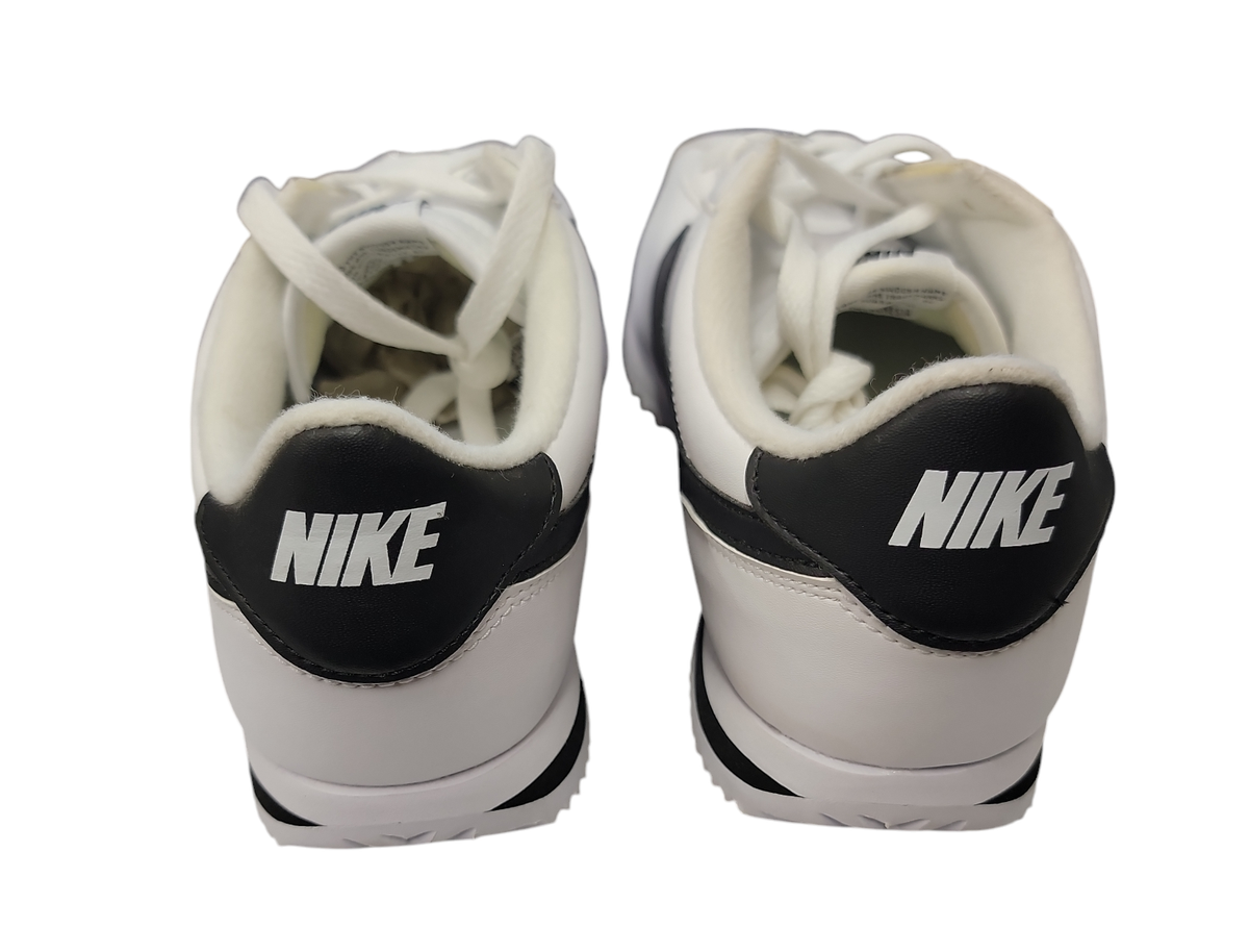 Men's Nike Cortez Basic Leather White/Black-Metallic Silver 819719