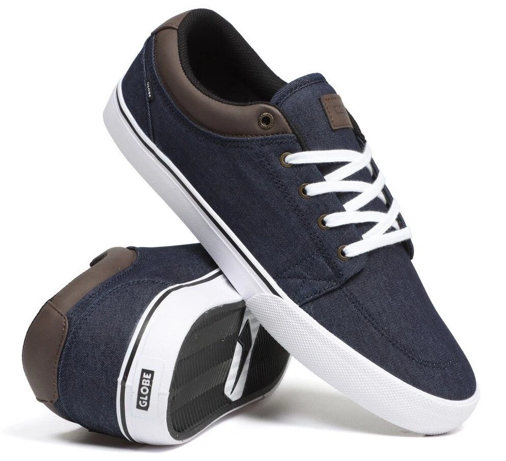 Globe GS Jeans taille 44 us 10.5 dark denim white skate shoes
