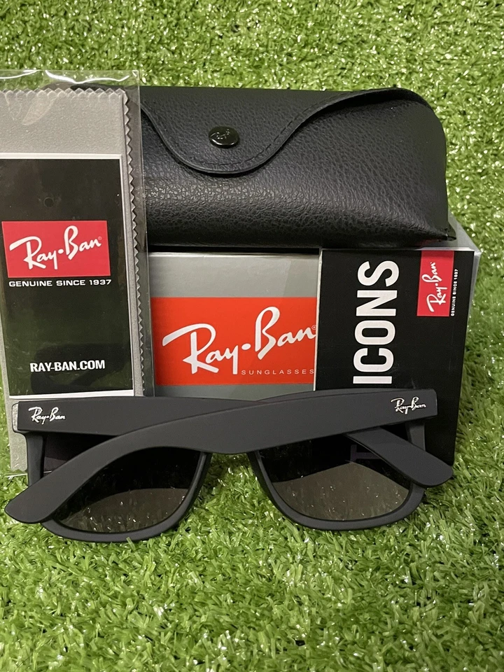 Ray-Ban Justin Sonnenbrille RB4165 schwarz/graue polarisierte Gläser mit Farbverlauf - Bild 3 von 4