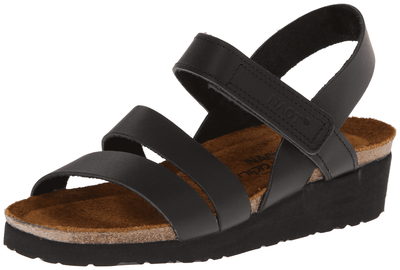 Naot Women's Kayla Sandals Black Matte Leather US 8 / EU 39 | eBay