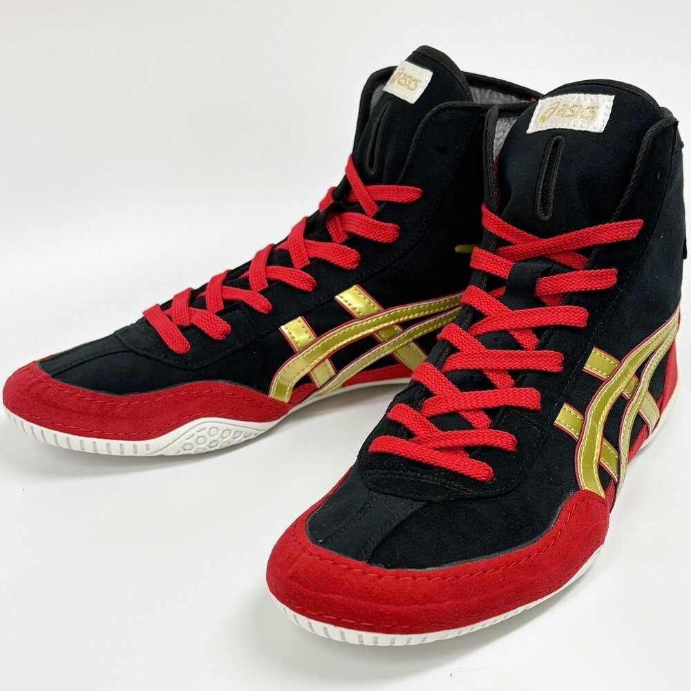 ASICS Wrestling Shoes 1083A001 Black x gold red Successor to ASICS