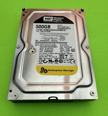 WD5003ABYX 500GB 3.5-inch 7200 RPM 3.0Gb/s SATA HDD, Tested