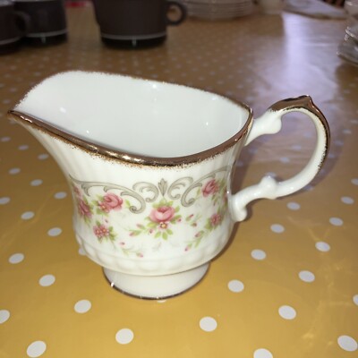 Queens Rosina China Milchkanne hübsch rosa Rose Muster 8 cm 