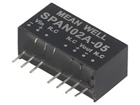 SPAN02A-05 Wandler: Dc/Dc 2W Ueing: 9-18V 5VDC Iausg: 0-400Ma SIP8 4,8G Mean Wel