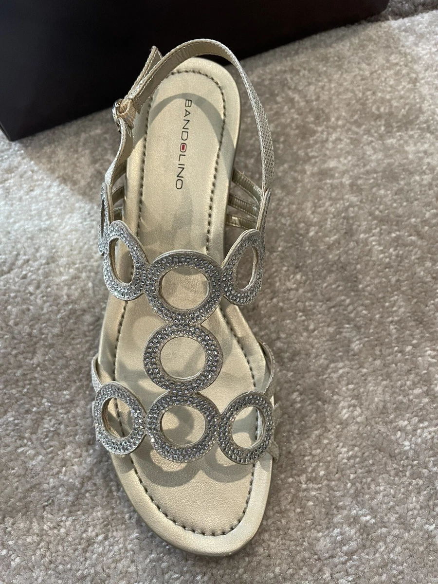 Low heel bandolino sandals cheap