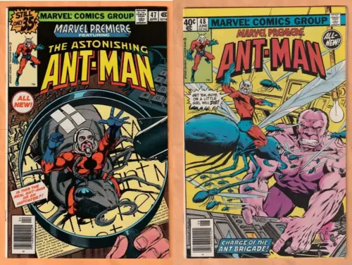 MARVEL PREMIERE No. 47 & 48 (1980) 1st Scott Lang as Ant-Man! Nice Lot! VF