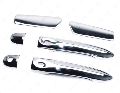 CHROME COUVRE POIGNEES 4 PORTE INOX (I-KEY) pour RENAULT CLIO IV HB 2012 à 2019 - Imagen 8 de 10