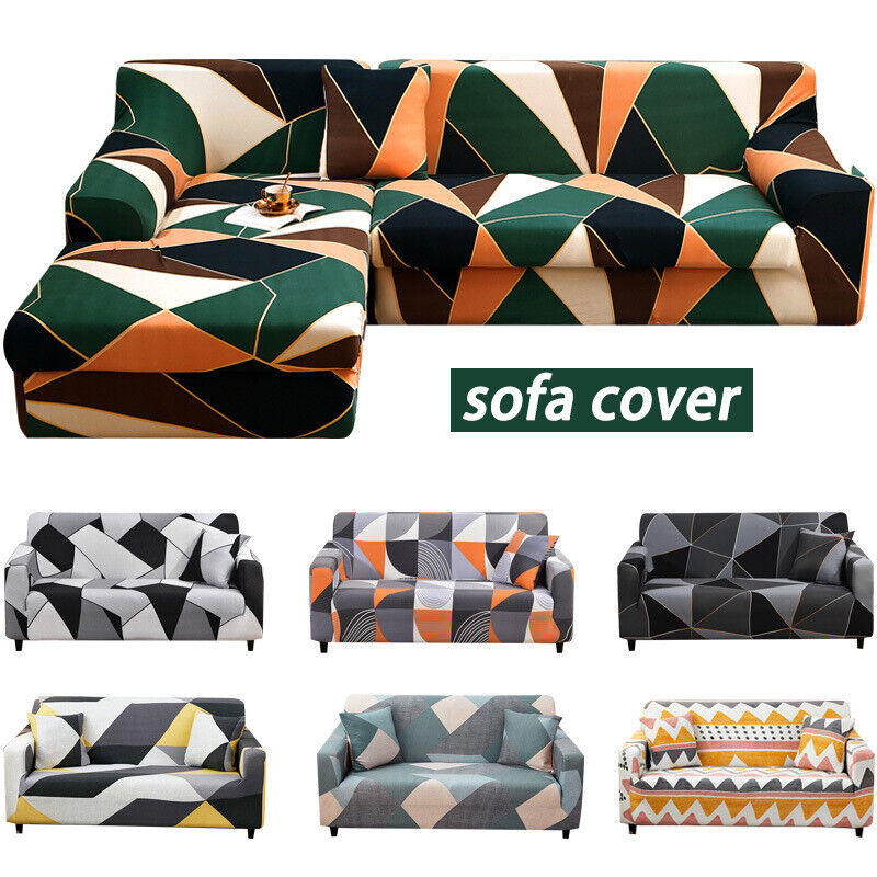 L Shaped Sectional Slip Covers Sectional Recliner Stretchable Elastic Sofa Cover Wysoka jakość niska cena