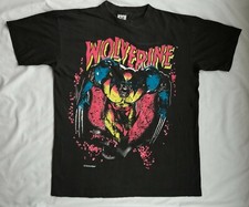WOLVERINE Vintage Marvel Comics X-MEN USA t-shirt Superhero 1993 Mens Large L