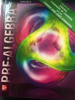 Glencoe Pre-Algebra, Virginia Edition - Hardcover - GOOD