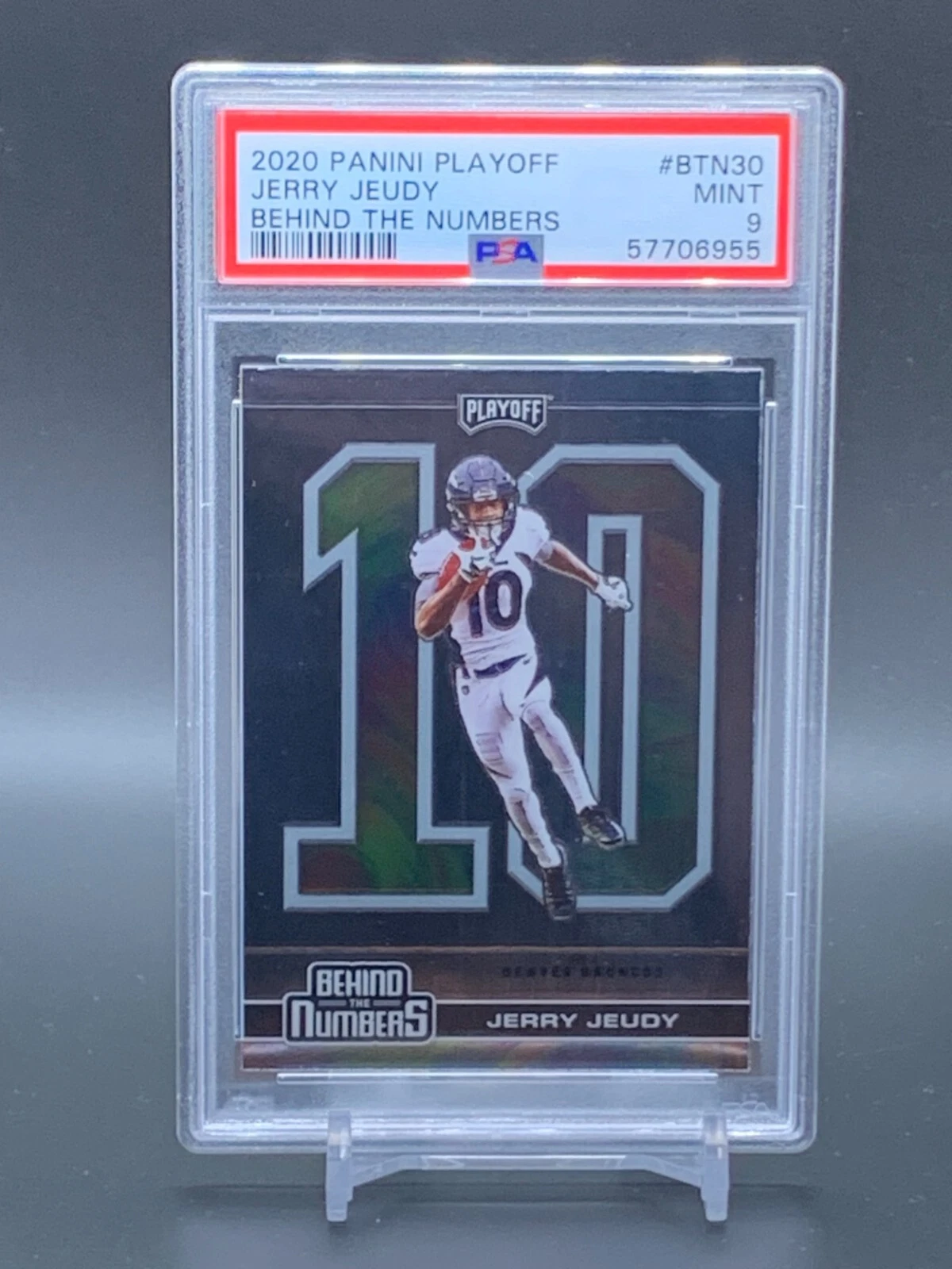 Jerry Jeudy Panini Playoff Behind the Numbers #BTN30 Base