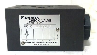 Daikin MC-02P-05-65 1/4'' Modular Stacking Type Hydraulic Check Valve