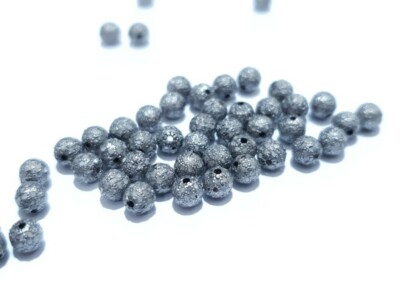 Pave Diamond Beads Findings 20 pcs of 4mm 925 Silver Diamond , and 20 pcs of 6mm