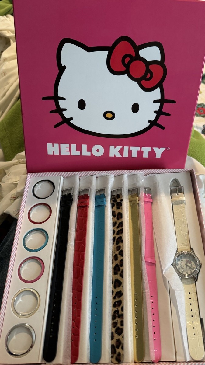 Hello Kitty Watch SET w/ 7 Changeable Watchbands + 7 Bezels  display picture 3