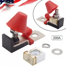 Universal 1 Set 200A# Fuse Terminal Fuse Block Kit Fuse Max Volt 58V for Car RV