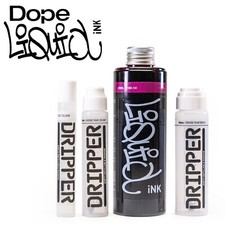 Paquete de tinta líquida y gotero Dope - Marcador de recarga a base de alcohol brillo permanente