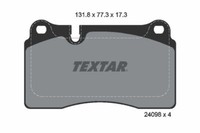 Textar 2409801 Textar Bremsbelagsatz, Scheibenbremse FüR Vw