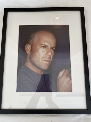 did bruce willis smoke cigarettes Bruce Willis Framed Print Smoking a Cigar