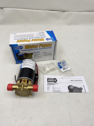 JABSCO 18670-0943 WATER PUPPY FLEXIBLE IMPELLER UTILTY SELF-PRIMING PUMP BOAT