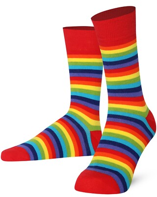 Mysocks Unisex Striped Socks Made of Finest Combed Cotton